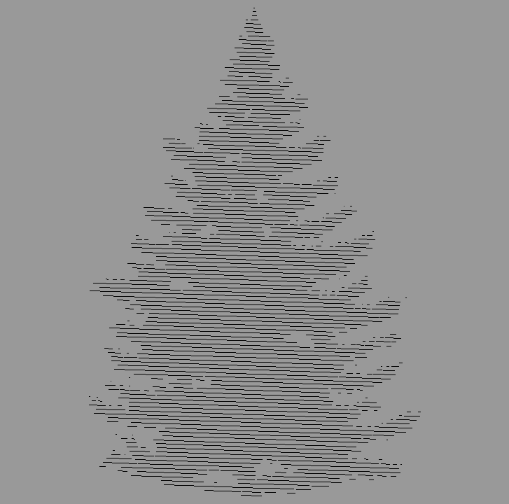 Bloque Autocad Vista de Árbol Diseño 24 Bibliot. 2D-3D en Alzado